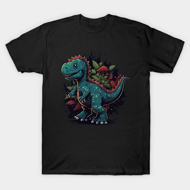Dinosaur Men Women Kids T-Shirt by Linco